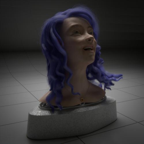 female face rigged preview image